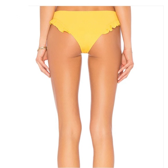 TULAROSA Yellow Ruffles Bikini Bottom Size S - Picture 4 of 7
